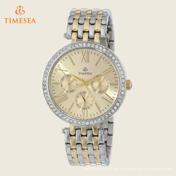 Logotipo personalizado de acero inoxidable relojes de pulsera con Diamonds71189